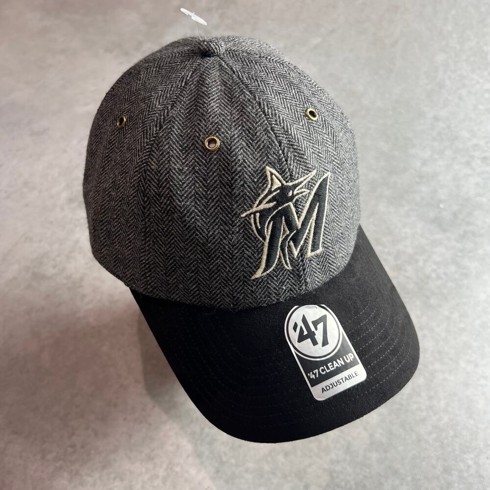 '47 Texas Rangers One Size Charcoal Cherrington Herringbone Clean Up Hat